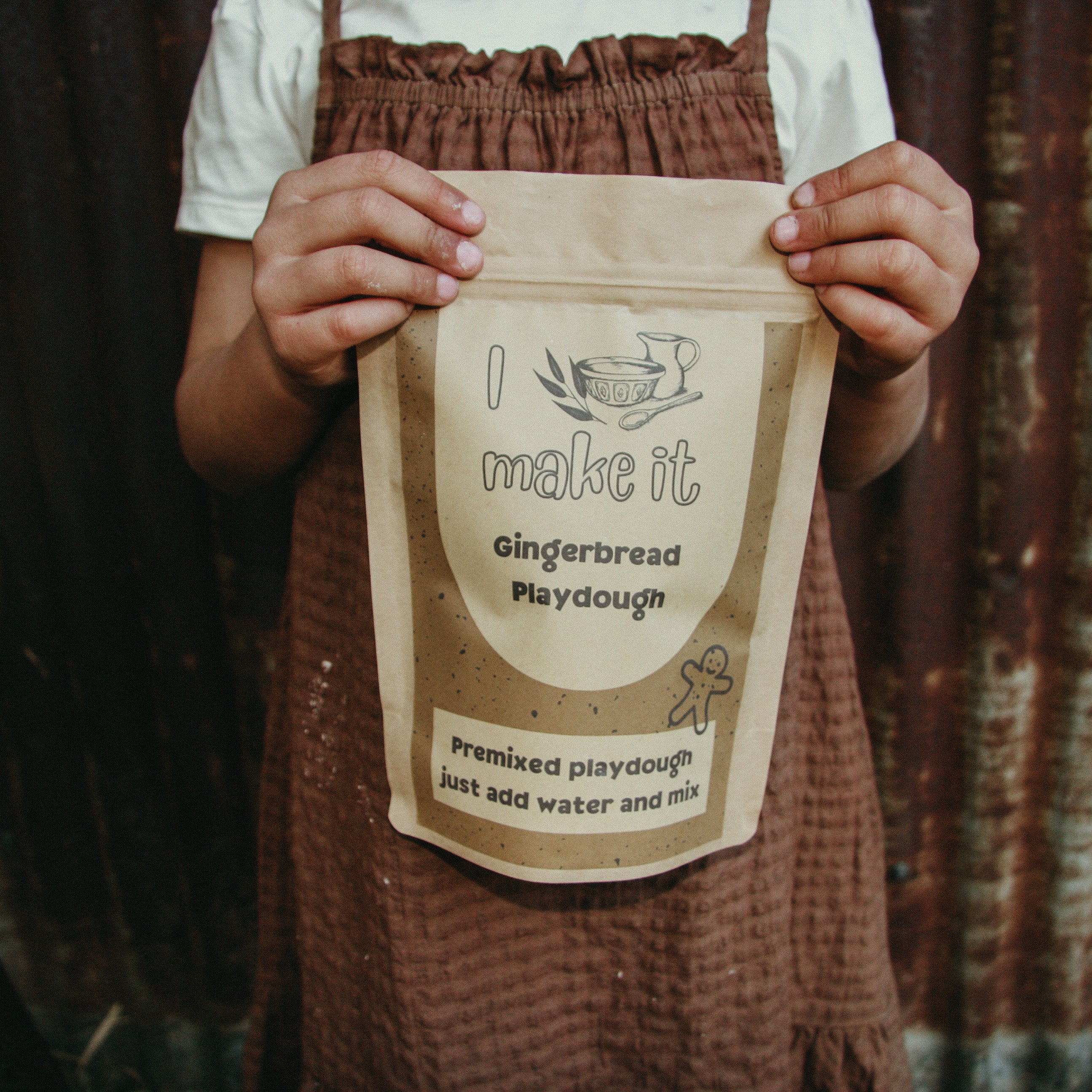 Gingerbread premix playdough