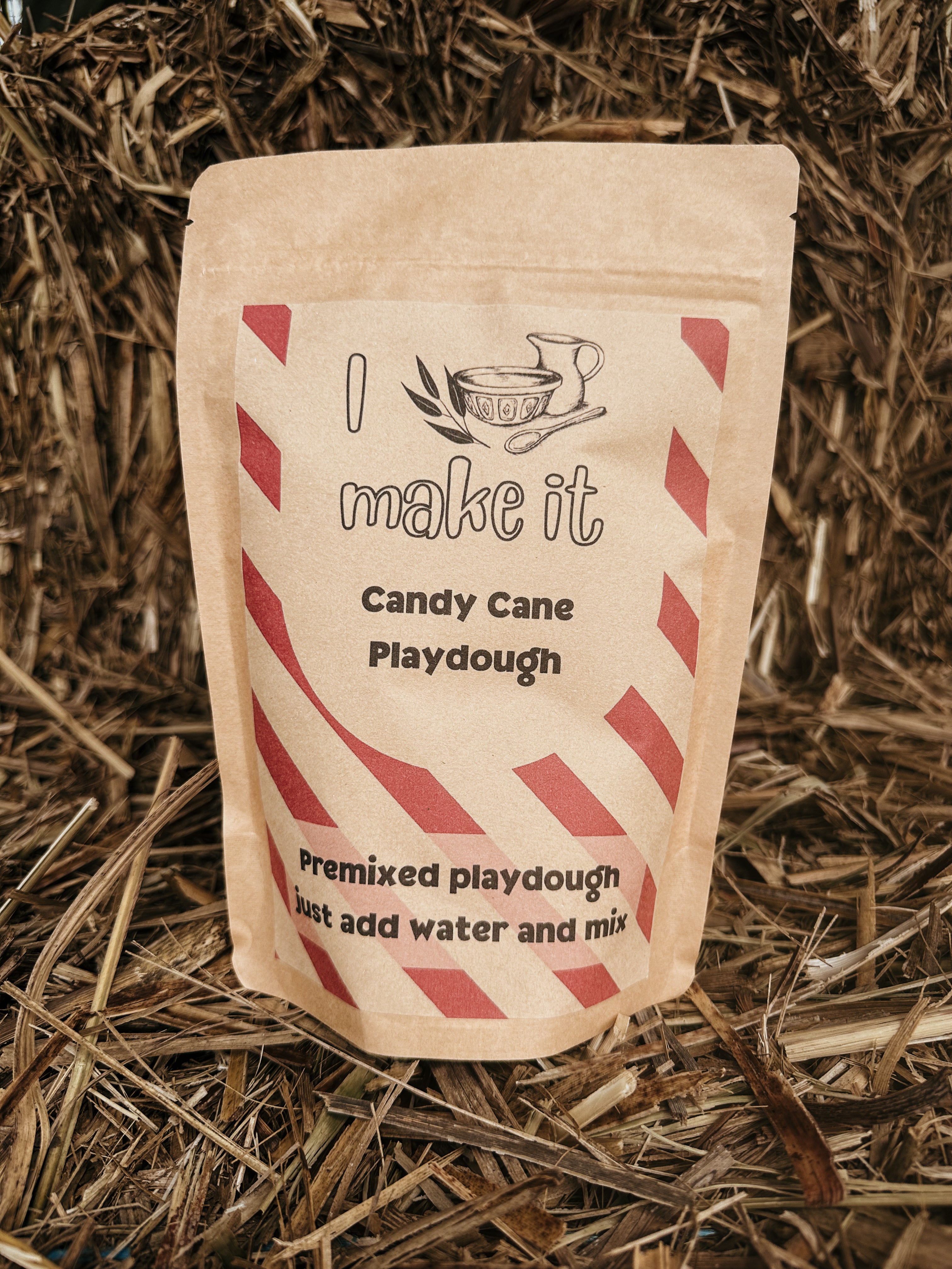 Candy Cane Premixed Playdough